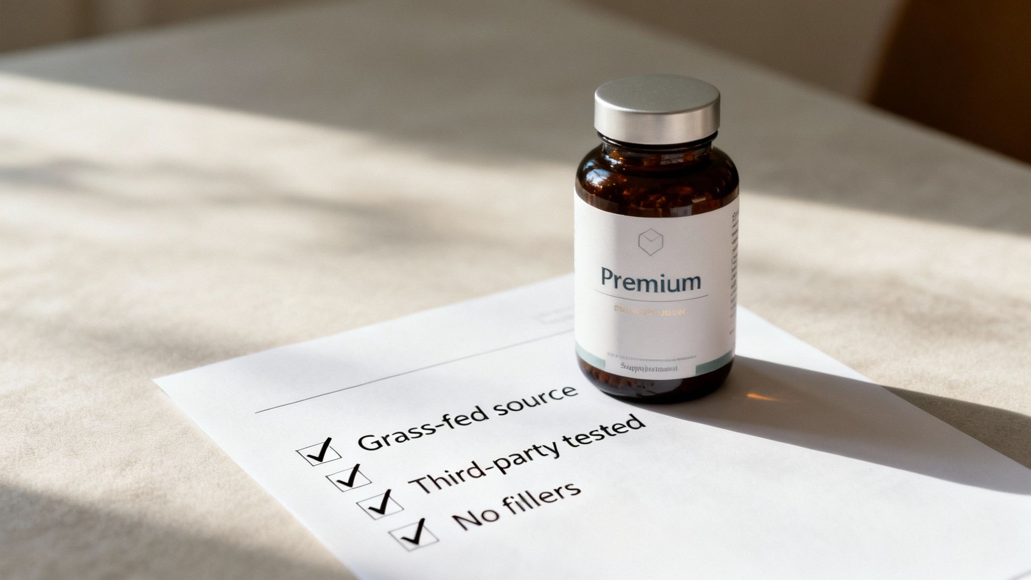 Person holding supplement capsules, signifying how to choose a high-quality liver supplement