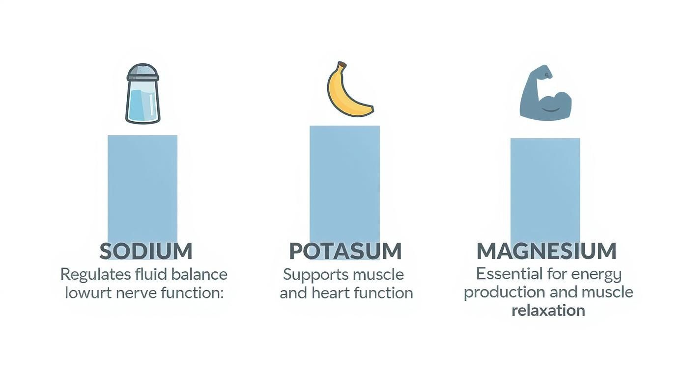 Infographic about electrolyte powder comparison