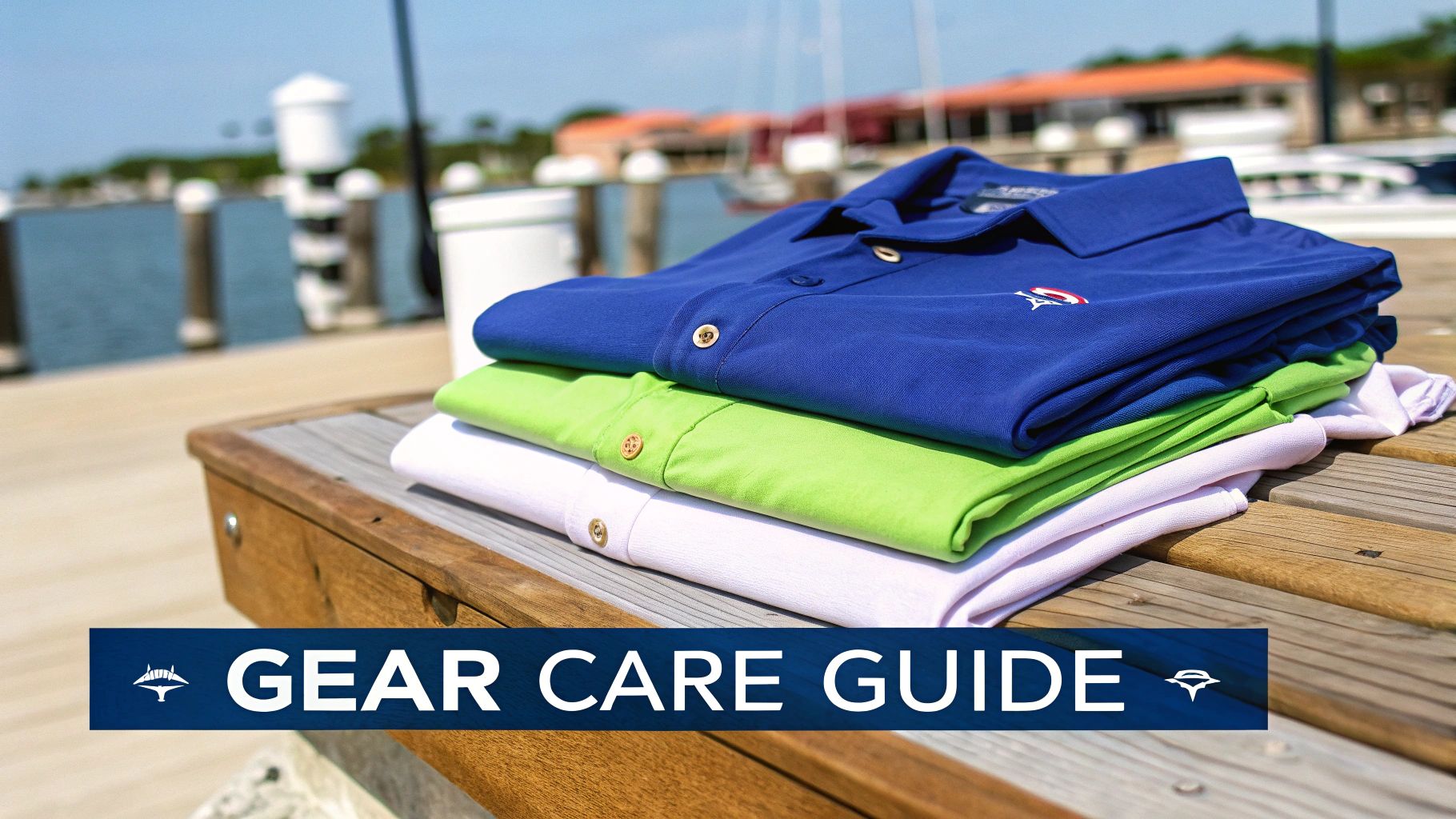 A man wearing a Guy Harvey fishing shirt while on a boat