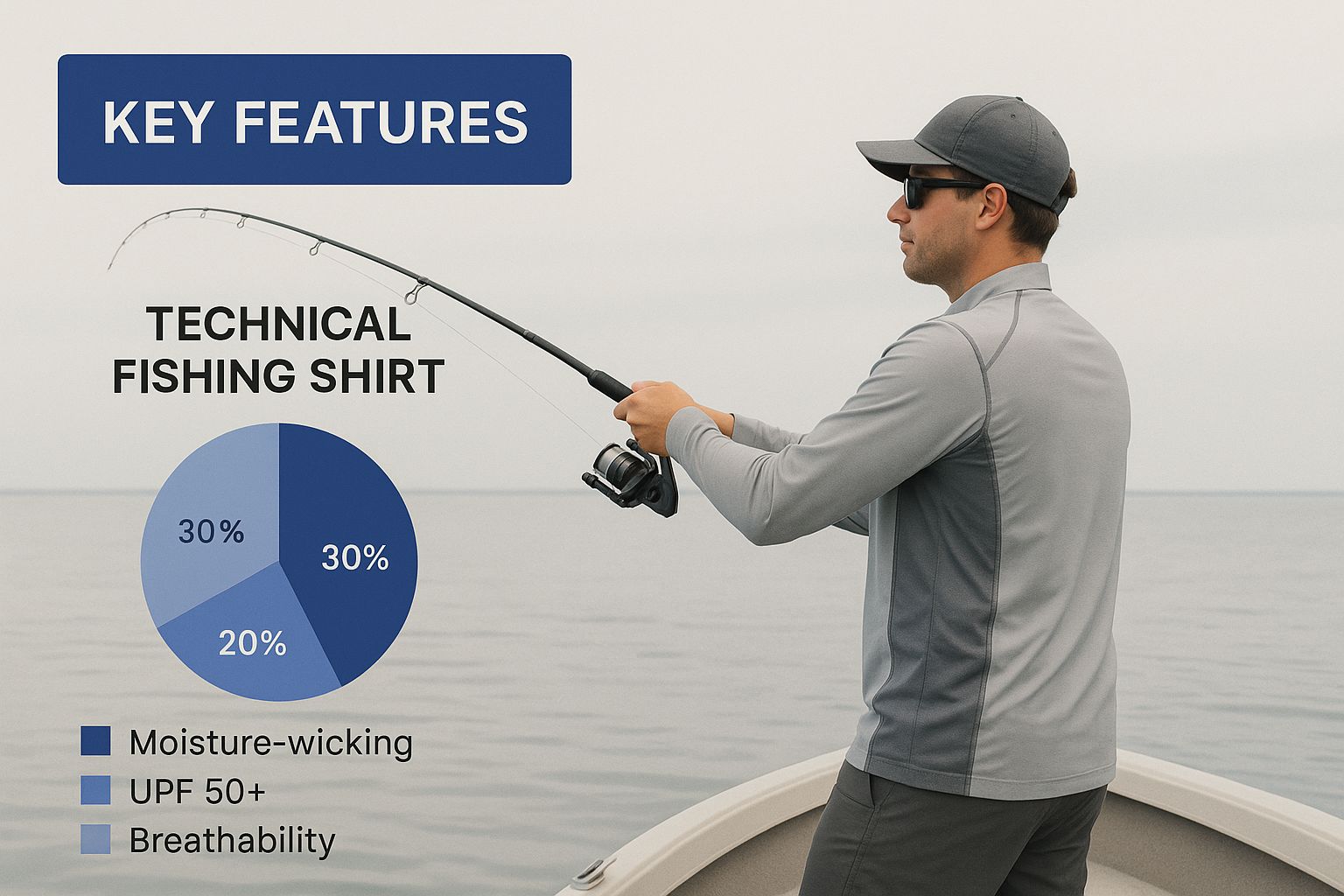 Infographic about fishing shirts for men