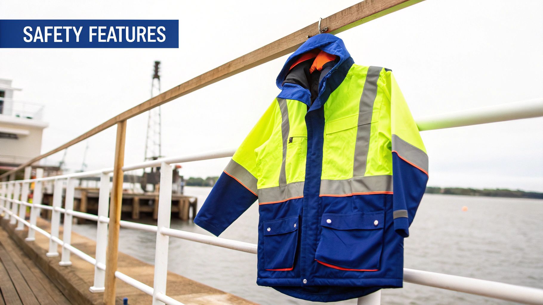 Fishing rain gear features