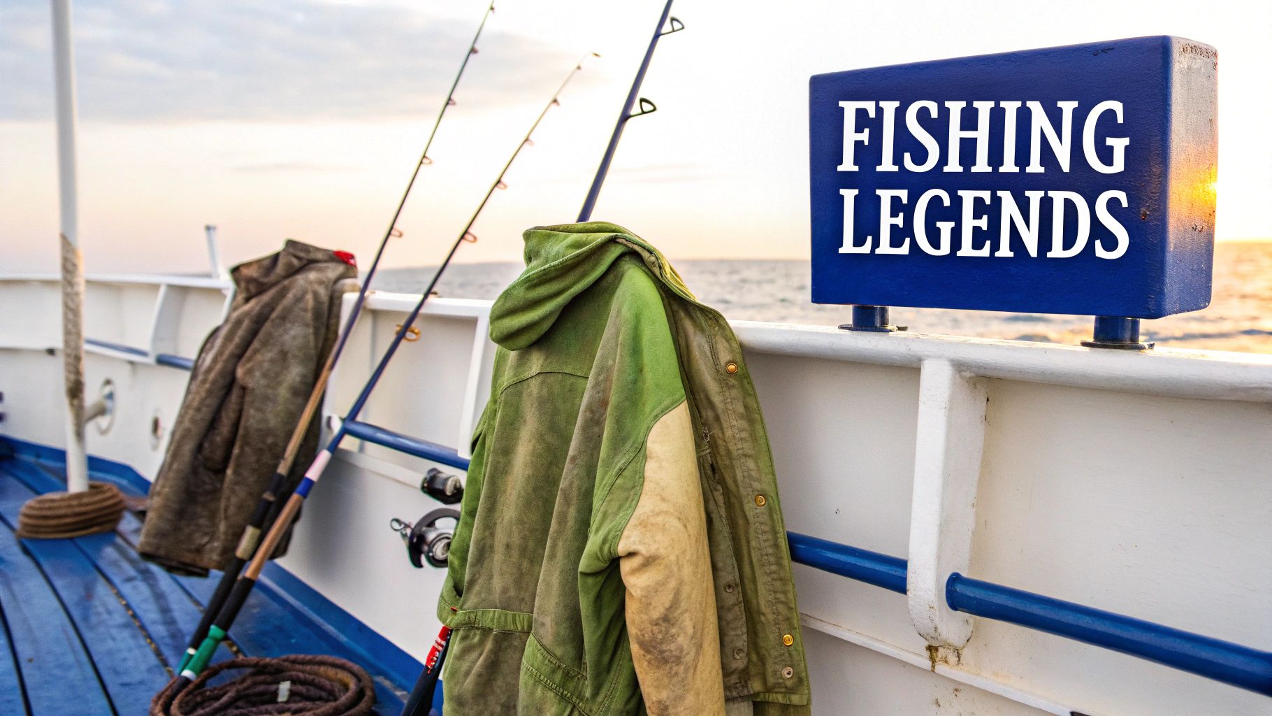 Two men smiling on a fishing boat, showcasing the spirit of sportfishing.