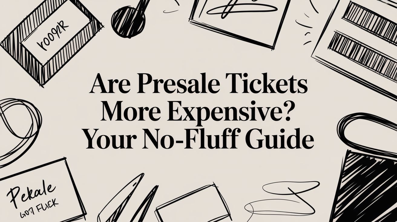 Are Presale Tickets More Expensive? Your No-Fluff Guide