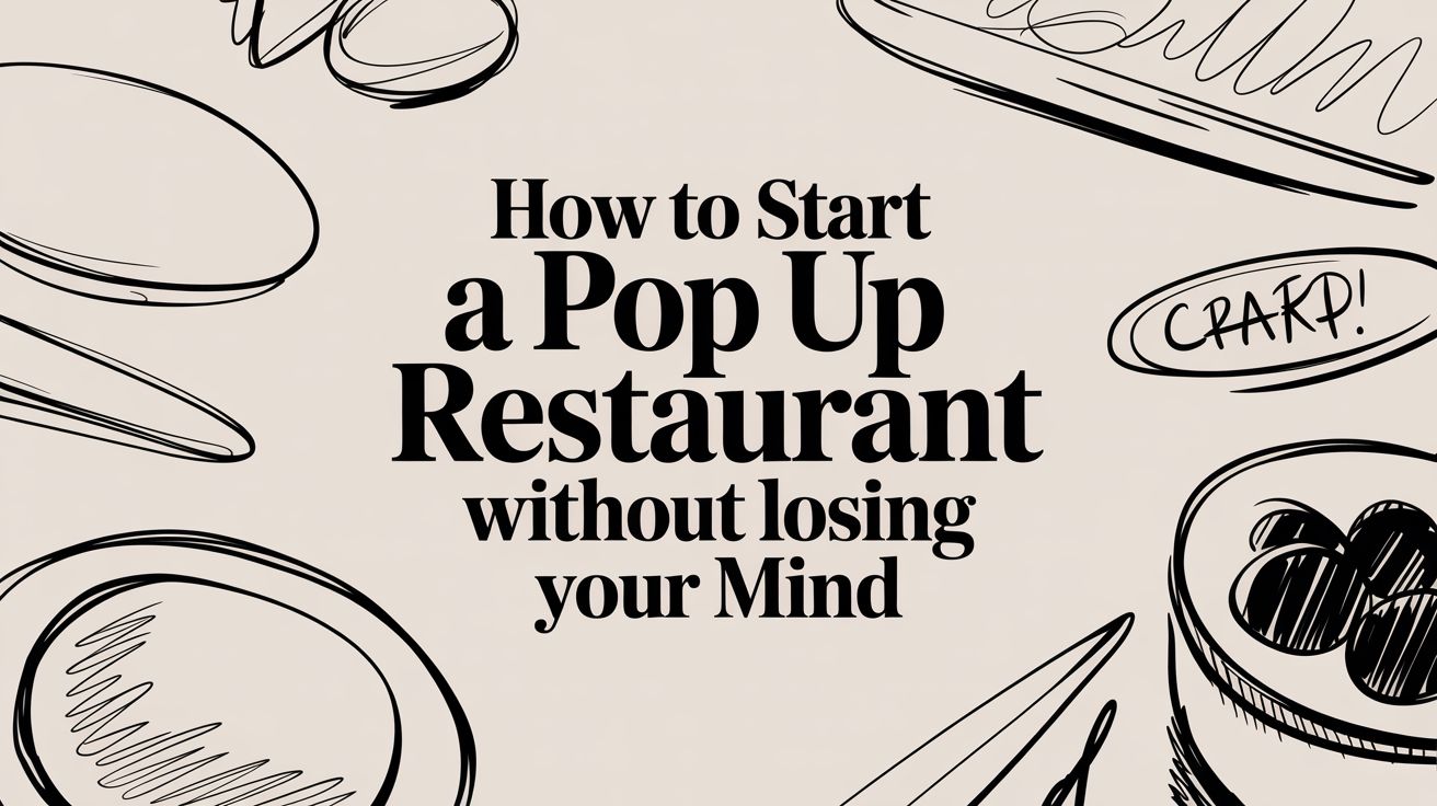 How to Start a Pop-Up Restaurant Without Losing Your Mind