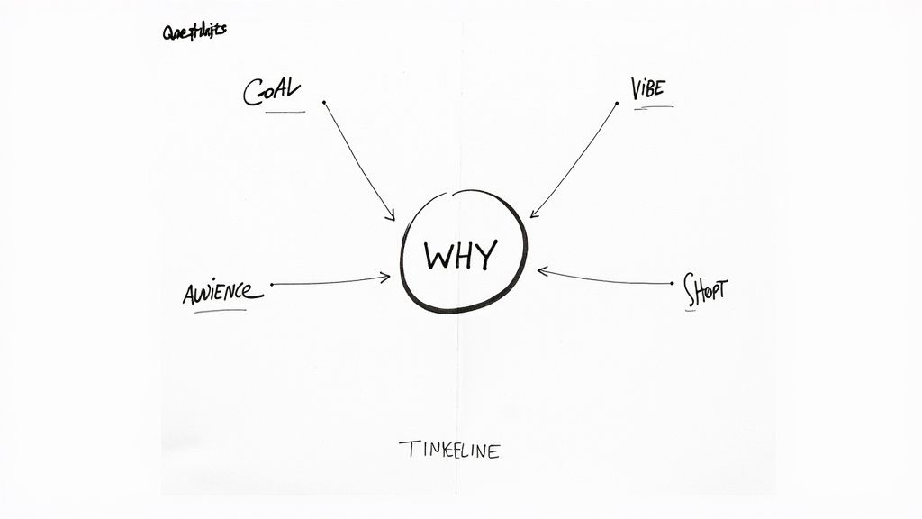 A group of people collaborating on an event plan around a table with laptops and notes.