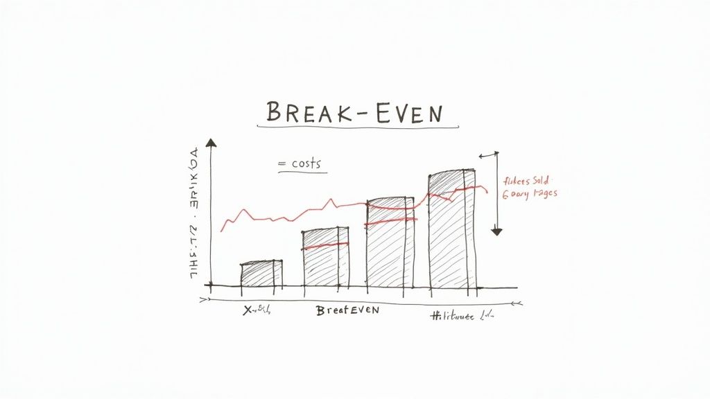 A person using a calculator to figure out event ticket pricing.