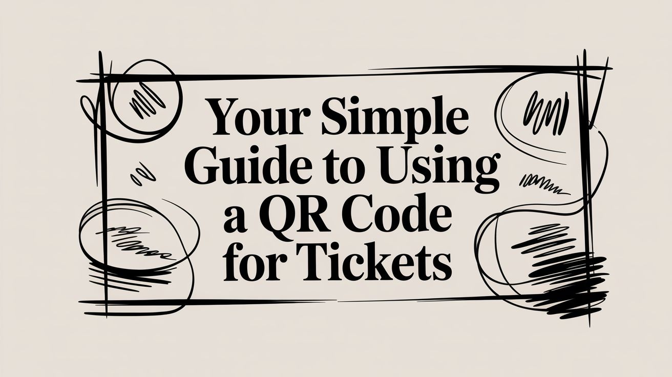 Your Simple Guide to Using a QR Code for Tickets