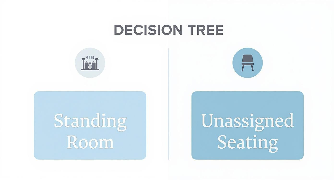 Infographic about what are general admission tickets
