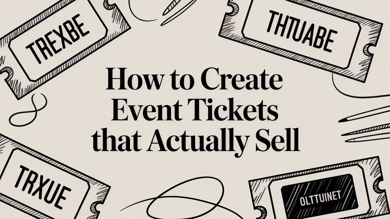 How to Create Event Tickets That Actually Sell
