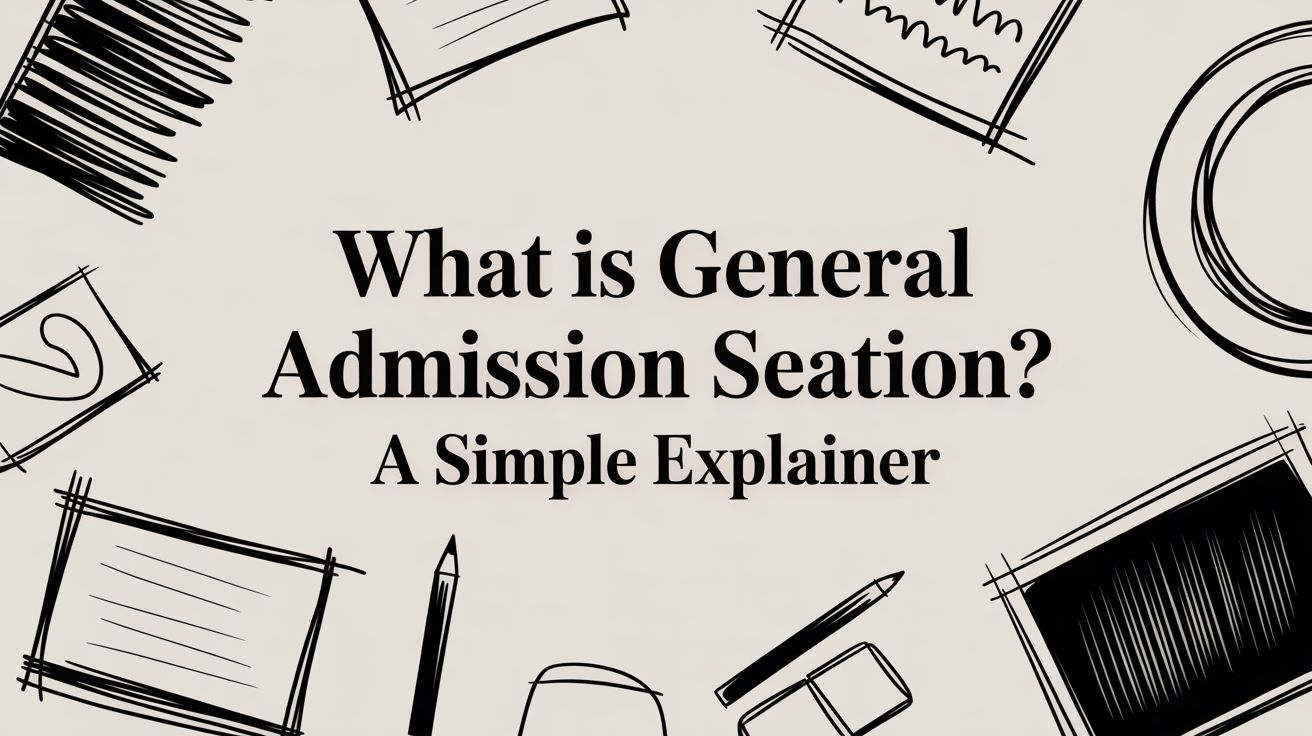 What Is General Admission Seating? A Simple Explainer