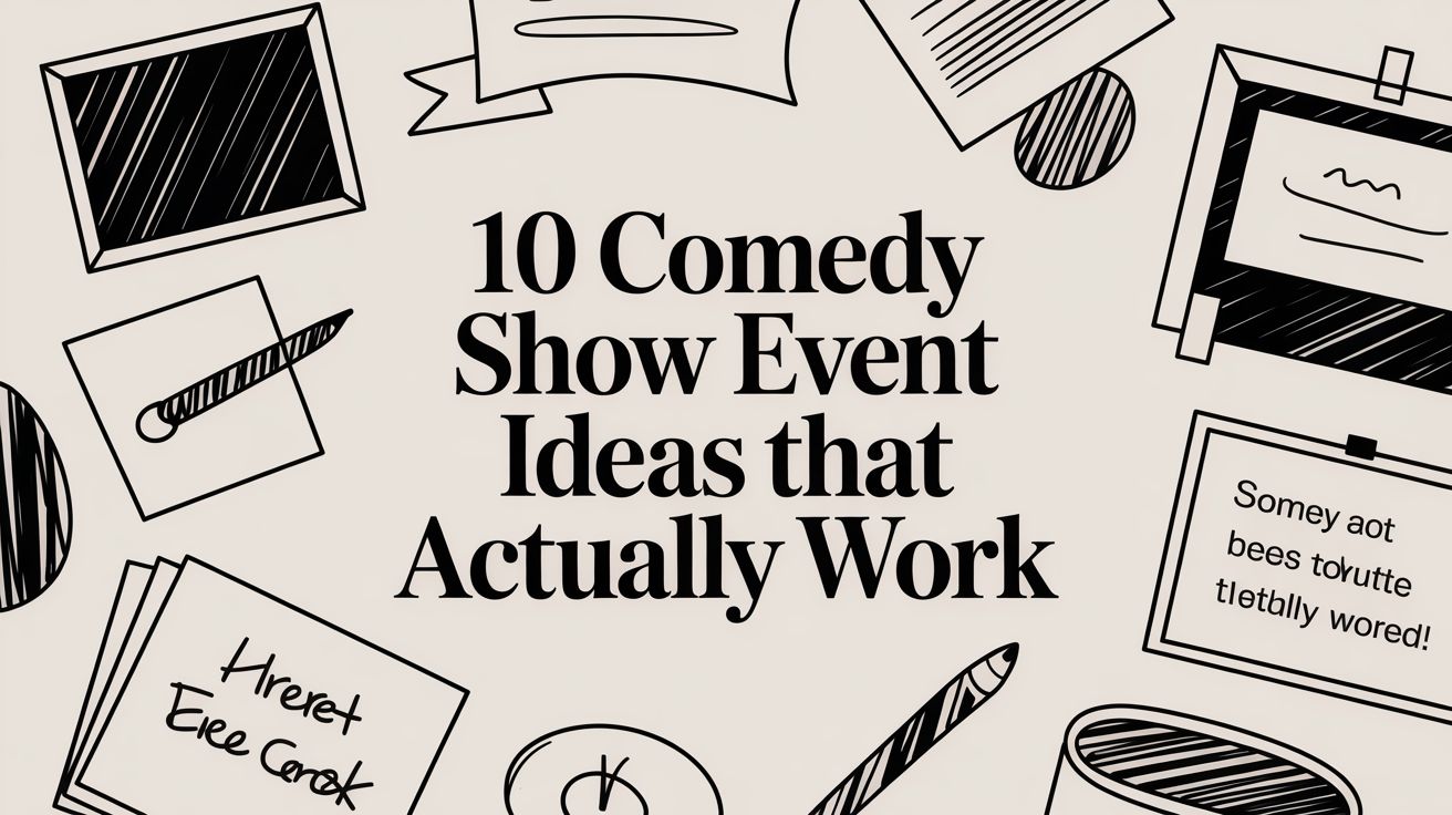10 Comedy Show Event Ideas That Actually Work