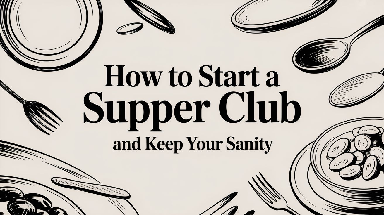 How to Start a Supper Club (Without Losing Your Mind)