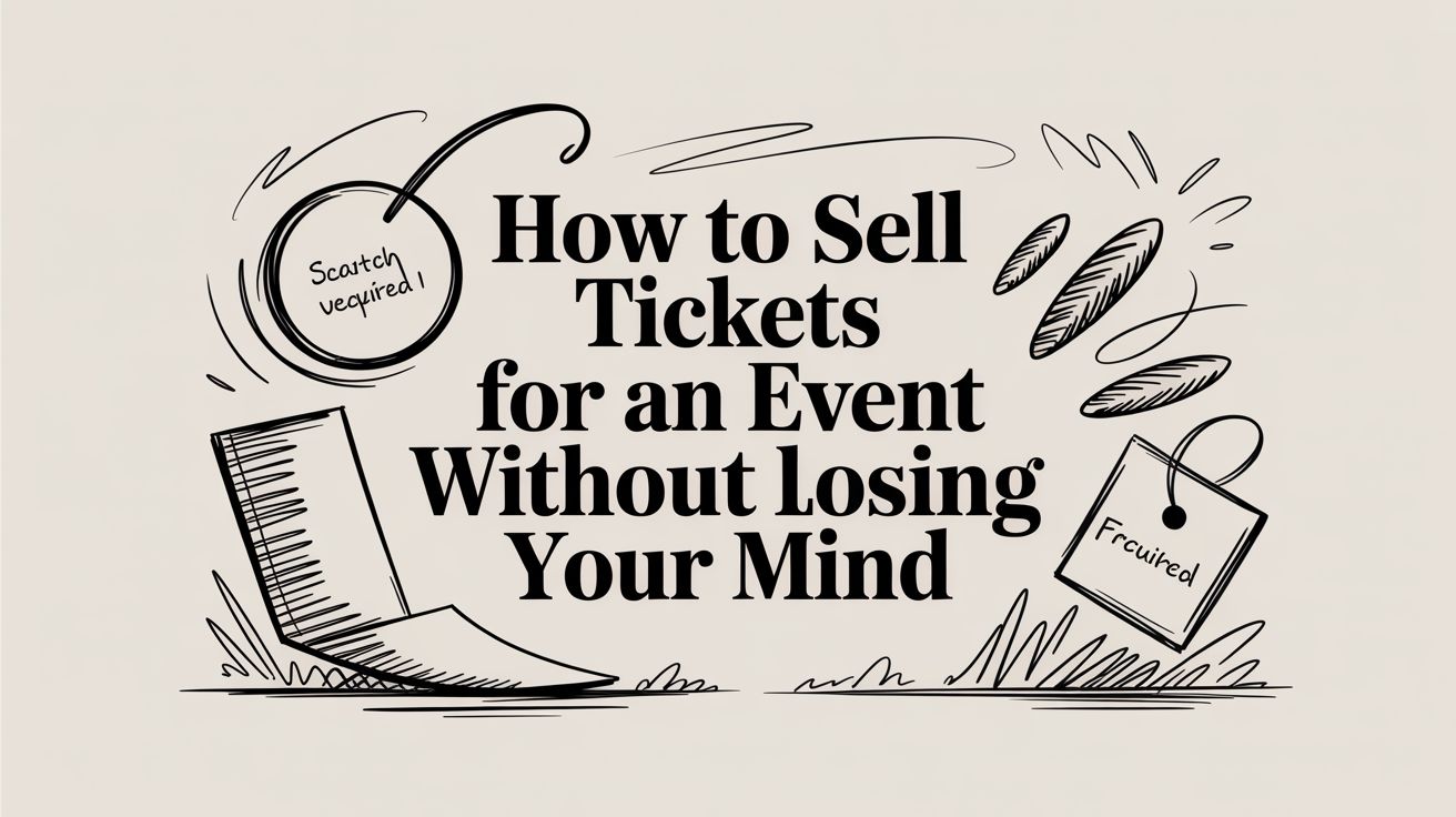 How to Sell Tickets for an Event Without Losing Your Mind