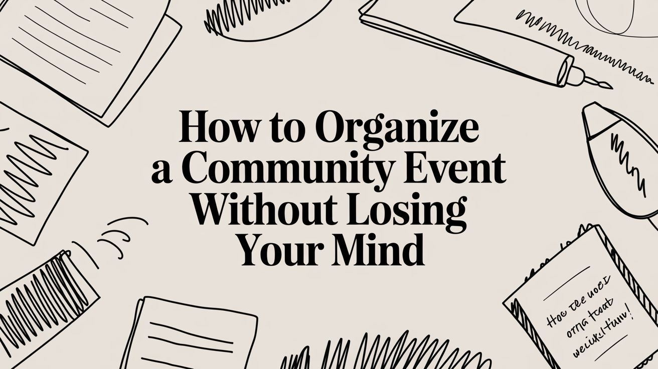 How to Organize a Community Event Without Losing Your Mind