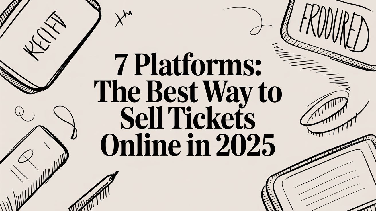 7 Platforms: The Best Way to Sell Tickets Online in 2025