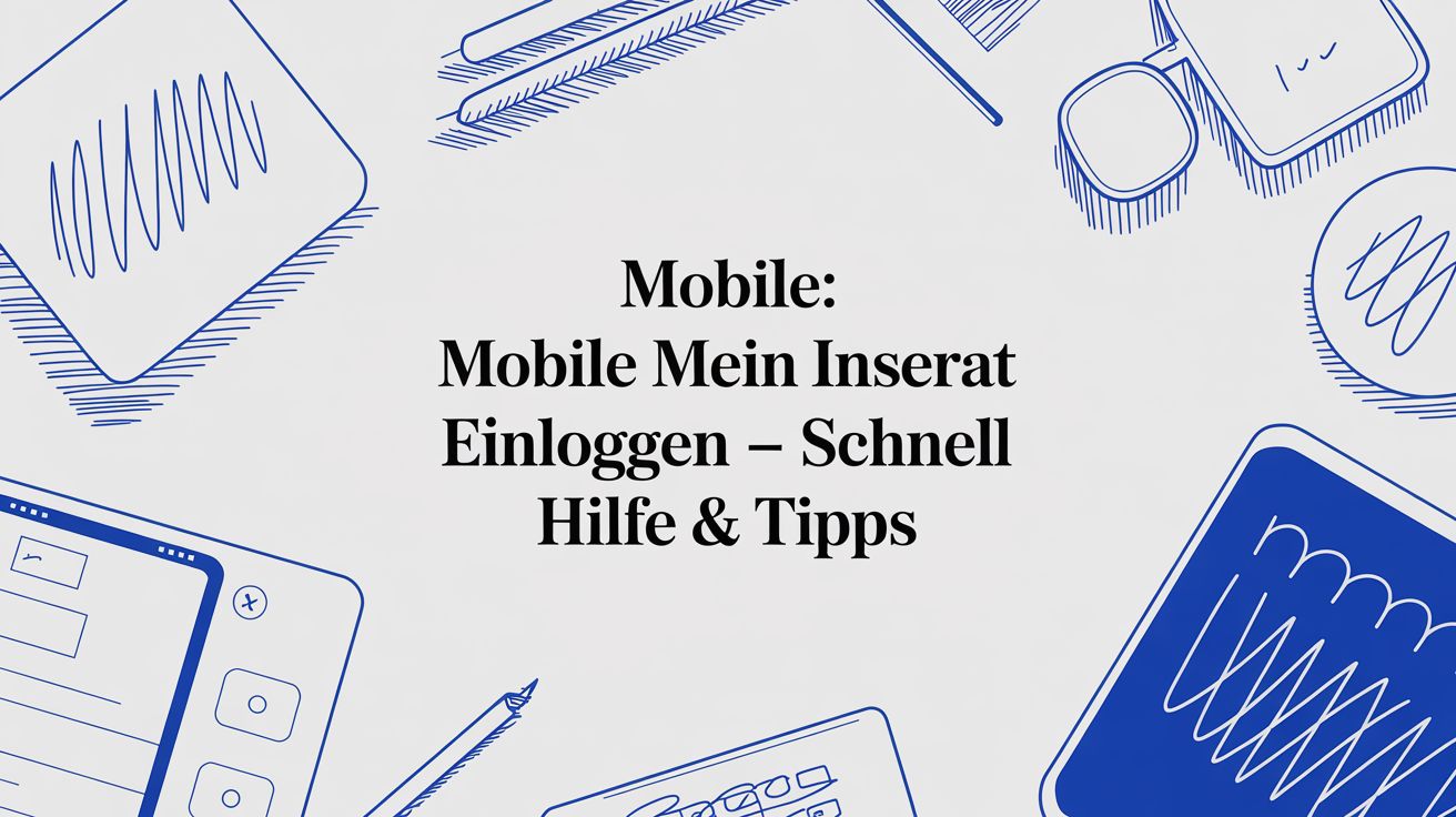Mobile: mobile mein inserat einloggen – Schnell Hilfe & Tipps