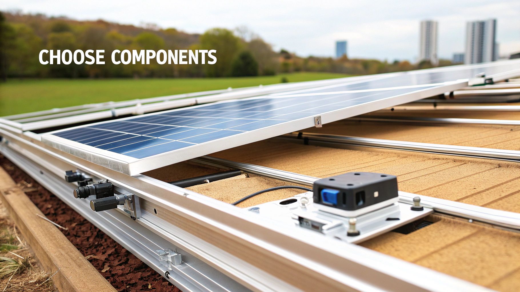 A diagram showing the optimal angle for solar panel installation on a roof.