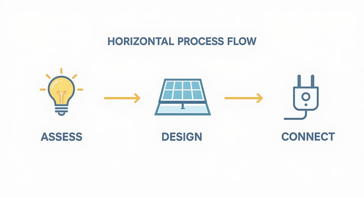 Infographic about solar panel system design