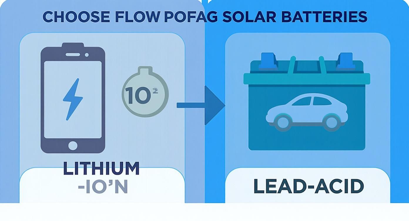 Infographic about solar energy storage solutions