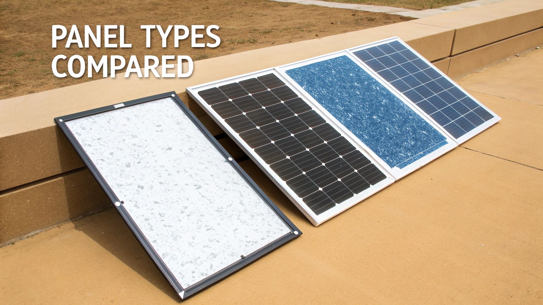 A close-up shot of sleek, black monocrystalline solar panels installed on a modern roof.