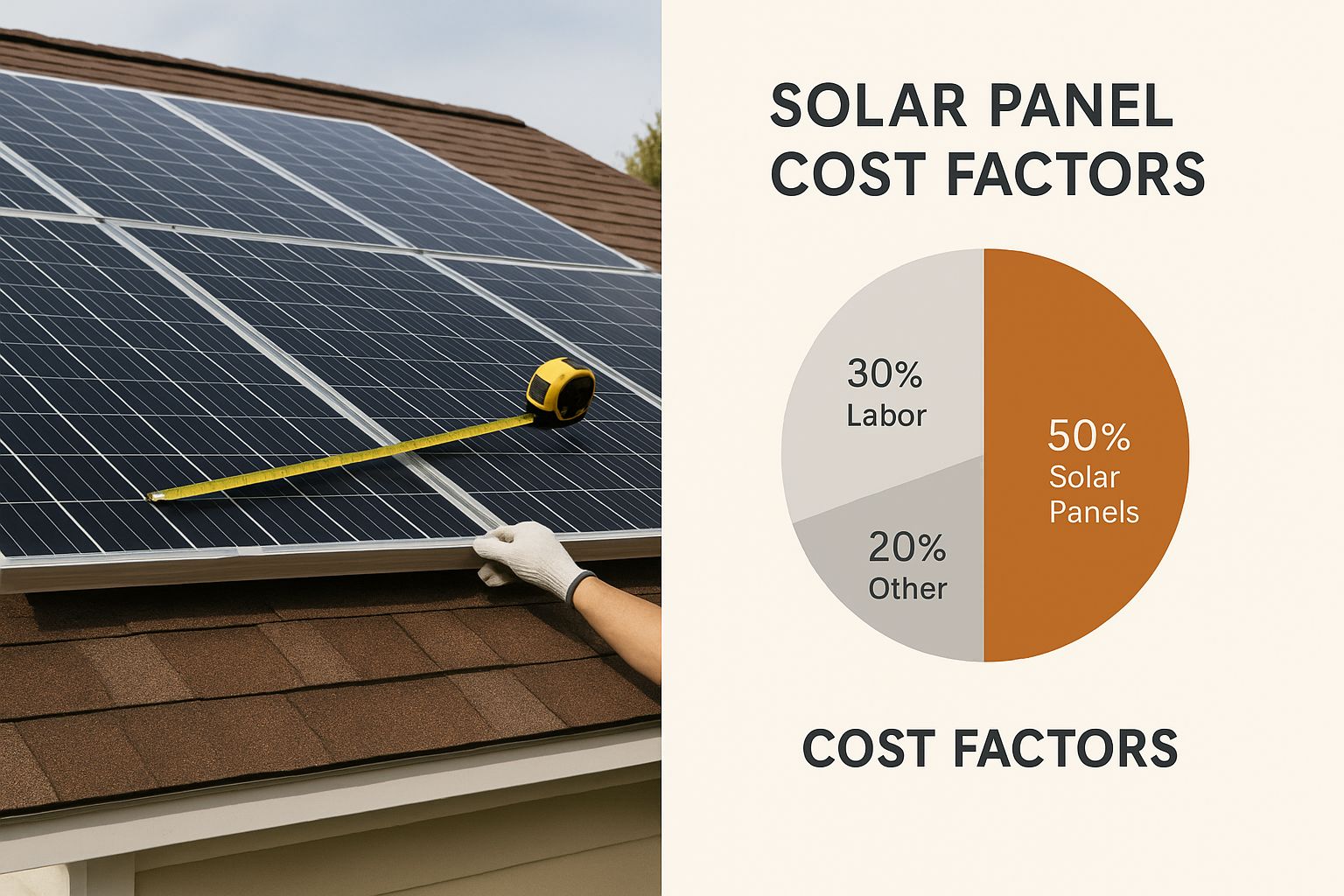 Infographic about cost of solar panel system