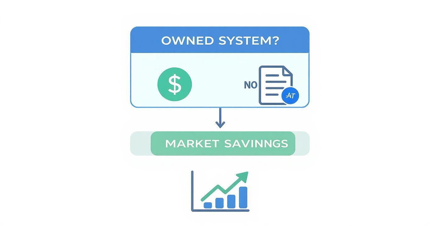 Infographic about selling homes with solar panels