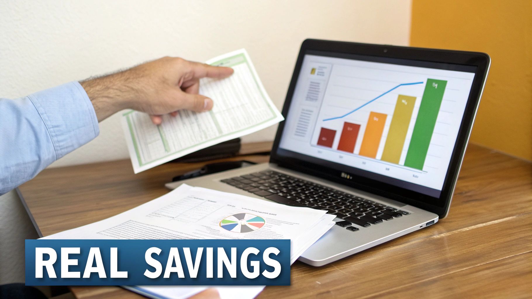 A line graph showing a sample home's 24-hour energy usage curve, with annotations pointing out key events like 'Morning Routine Spike,' 'HVAC Cycling,' and 'Overnight Phantom Load.'