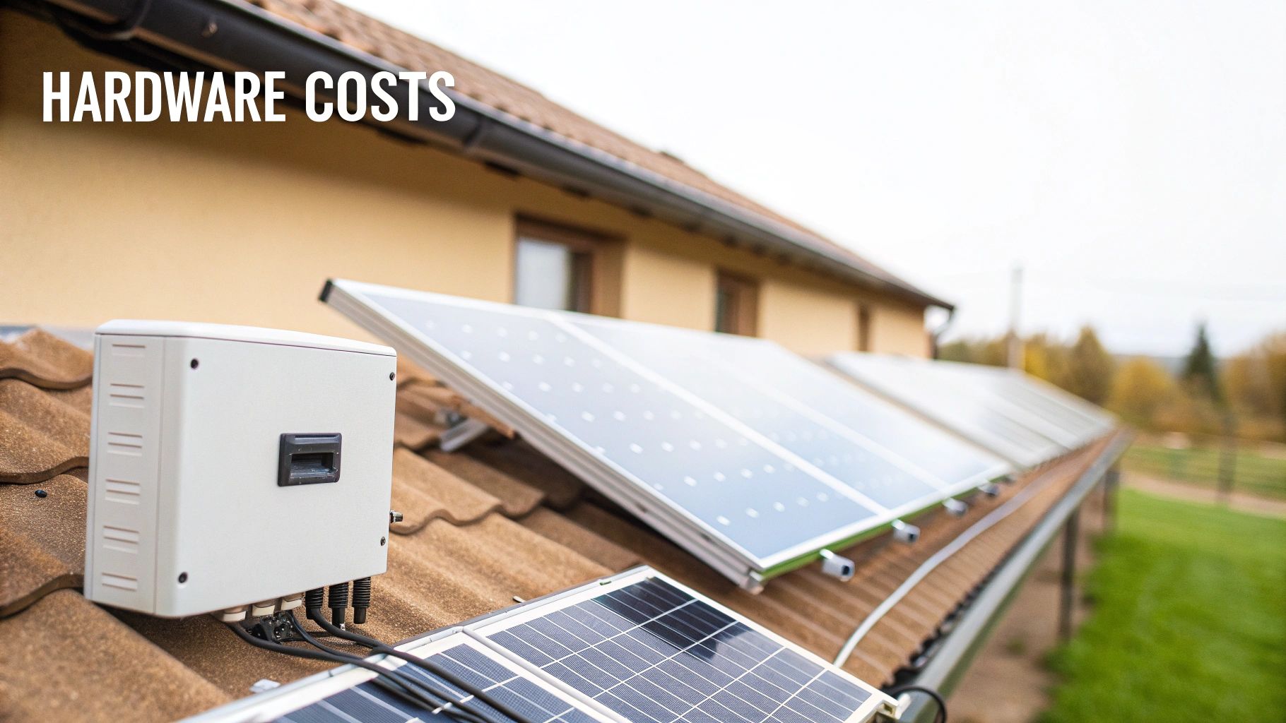 A certified solar installer working on a residential roof.