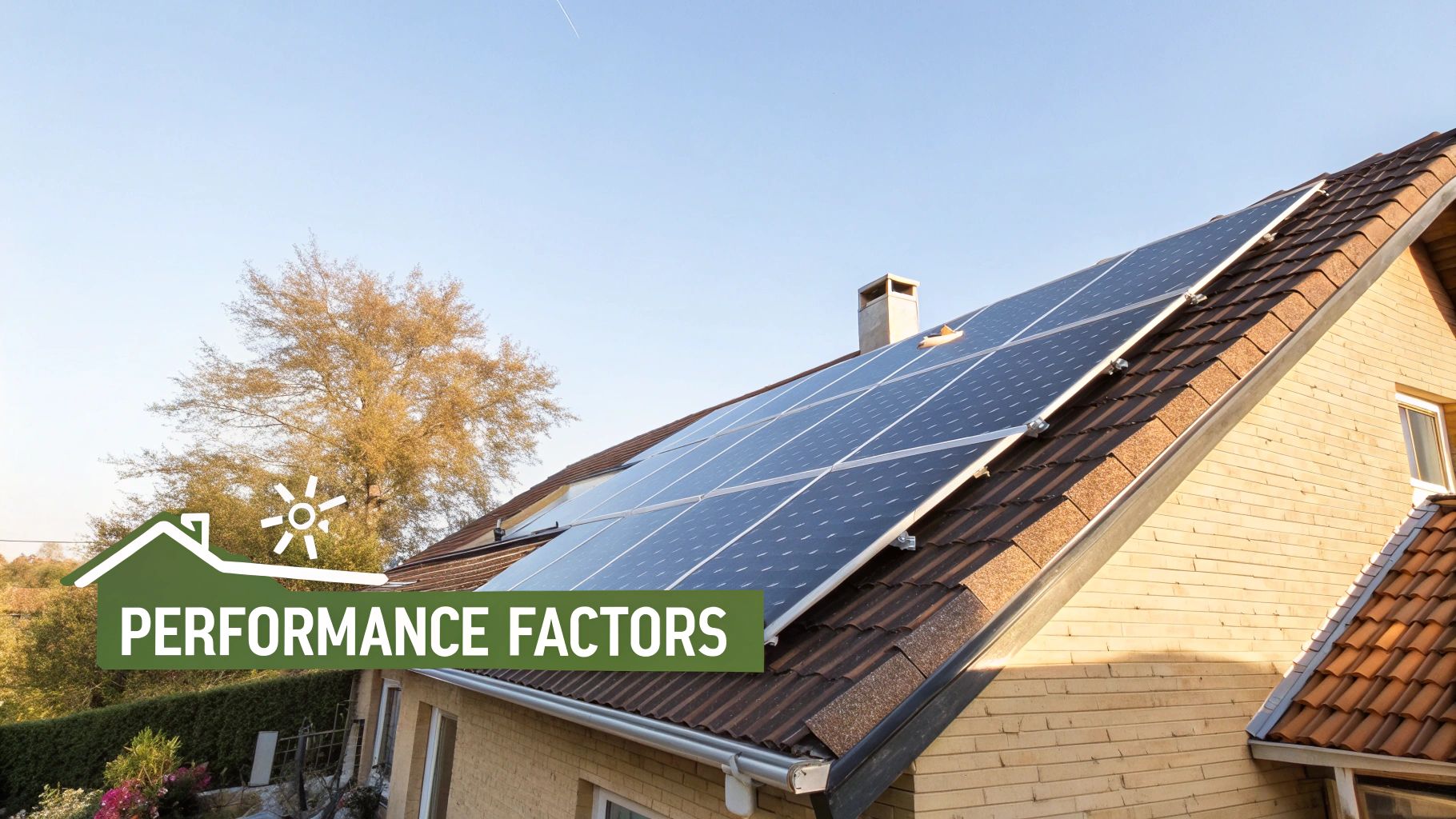 A graph showing how solar panel angle affects energy production throughout the year.