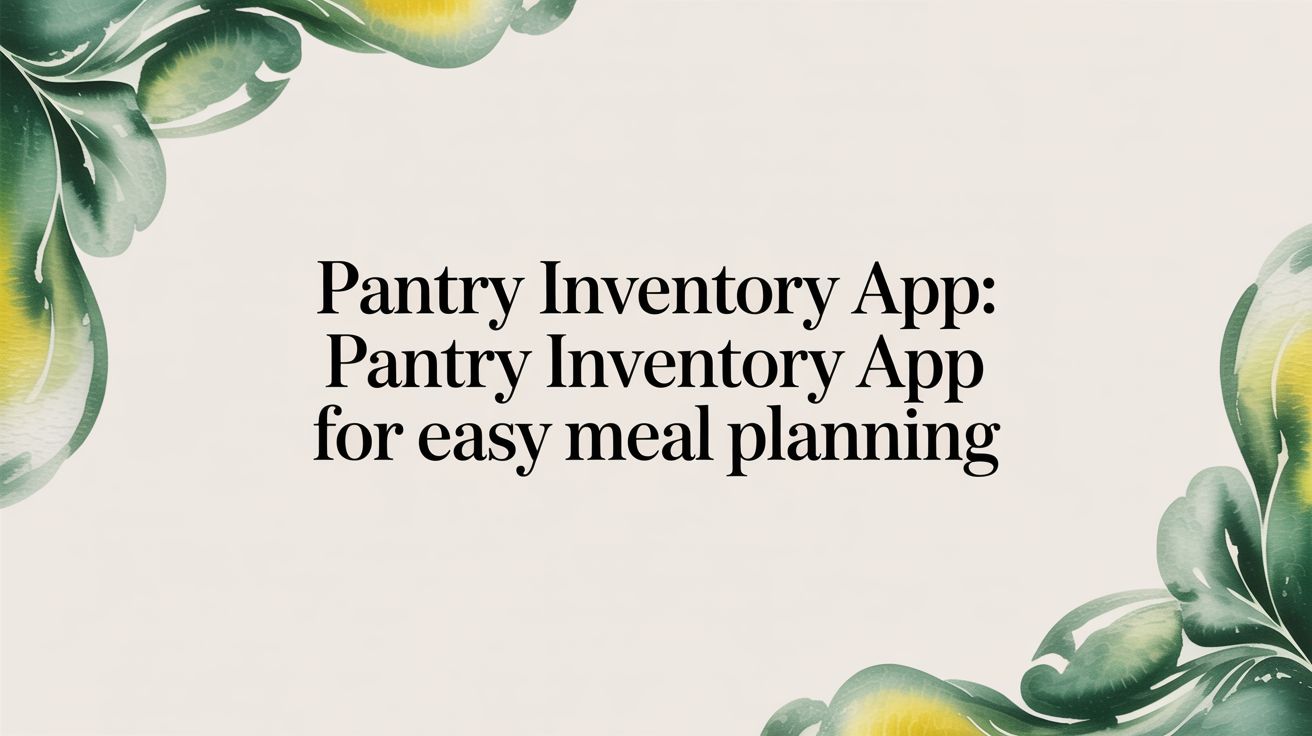 7 Best Pantry Inventory Apps for 2025 (Tested & Compared) | mise Blog