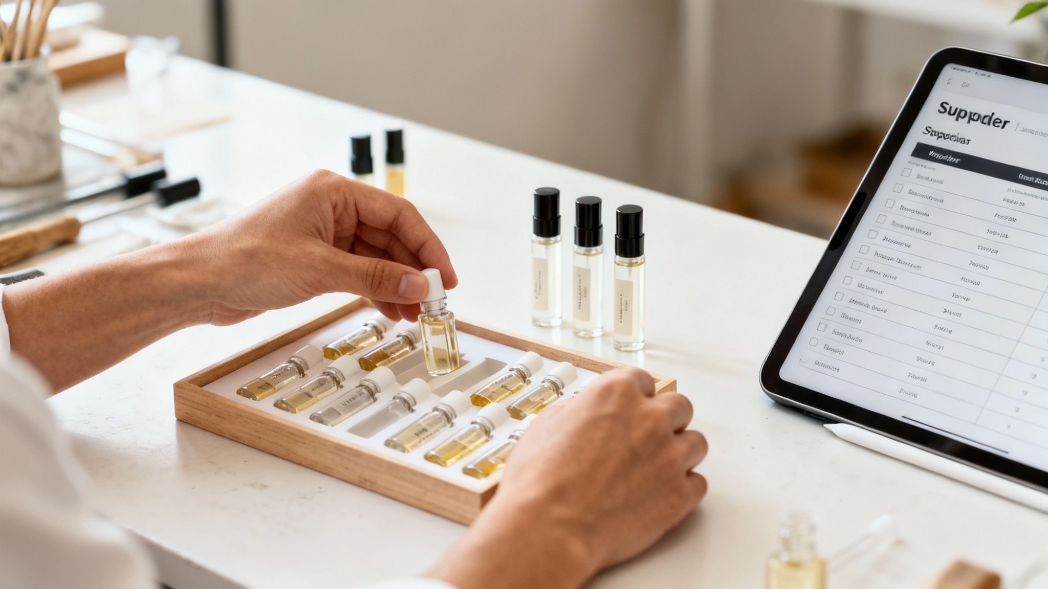Artisan perfume sample packaging suppliers