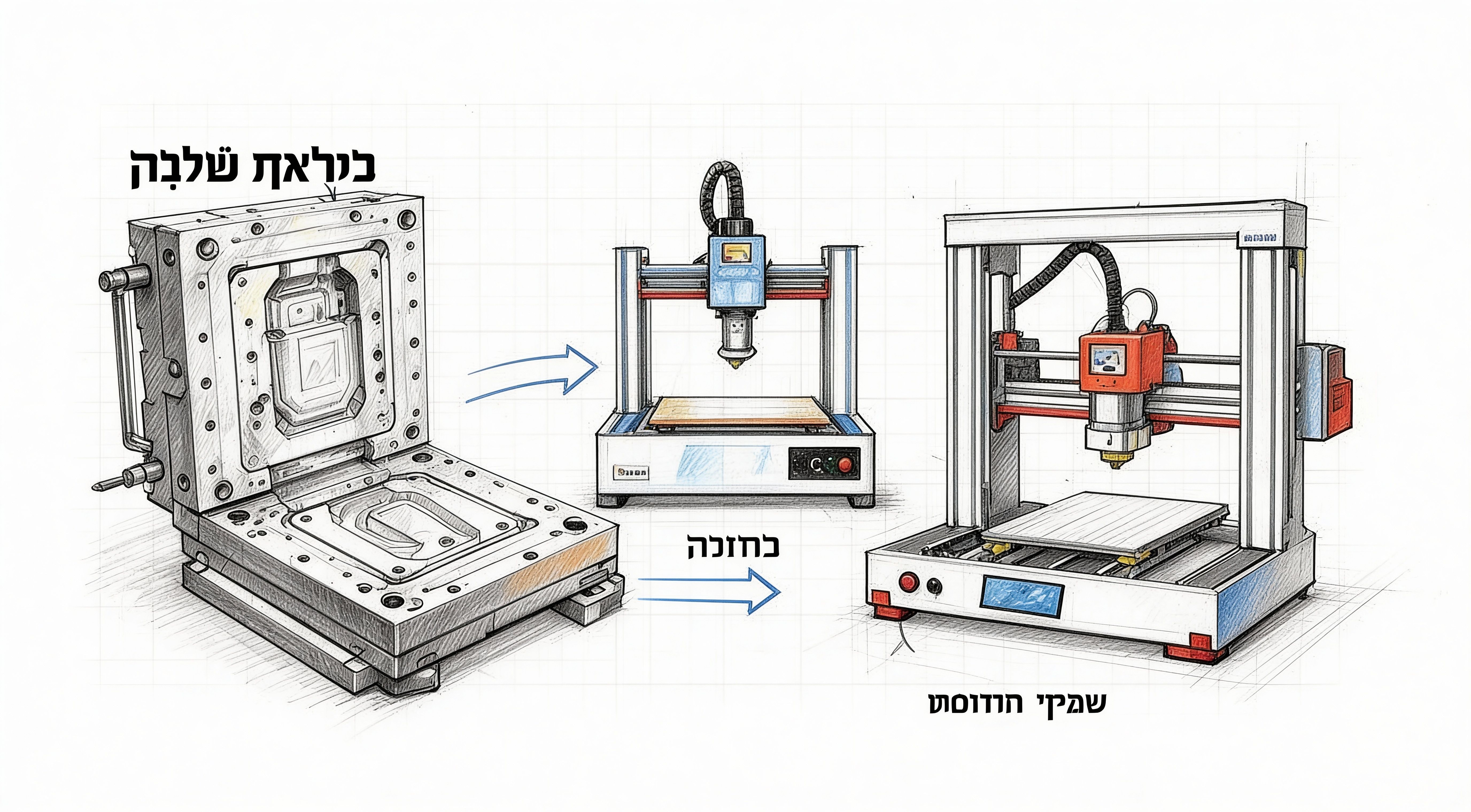 ייצור חלקי פלסטיק: המדריך הכנה ליזמים (ולמהנדסים שנמאס להם מתיאוריה)