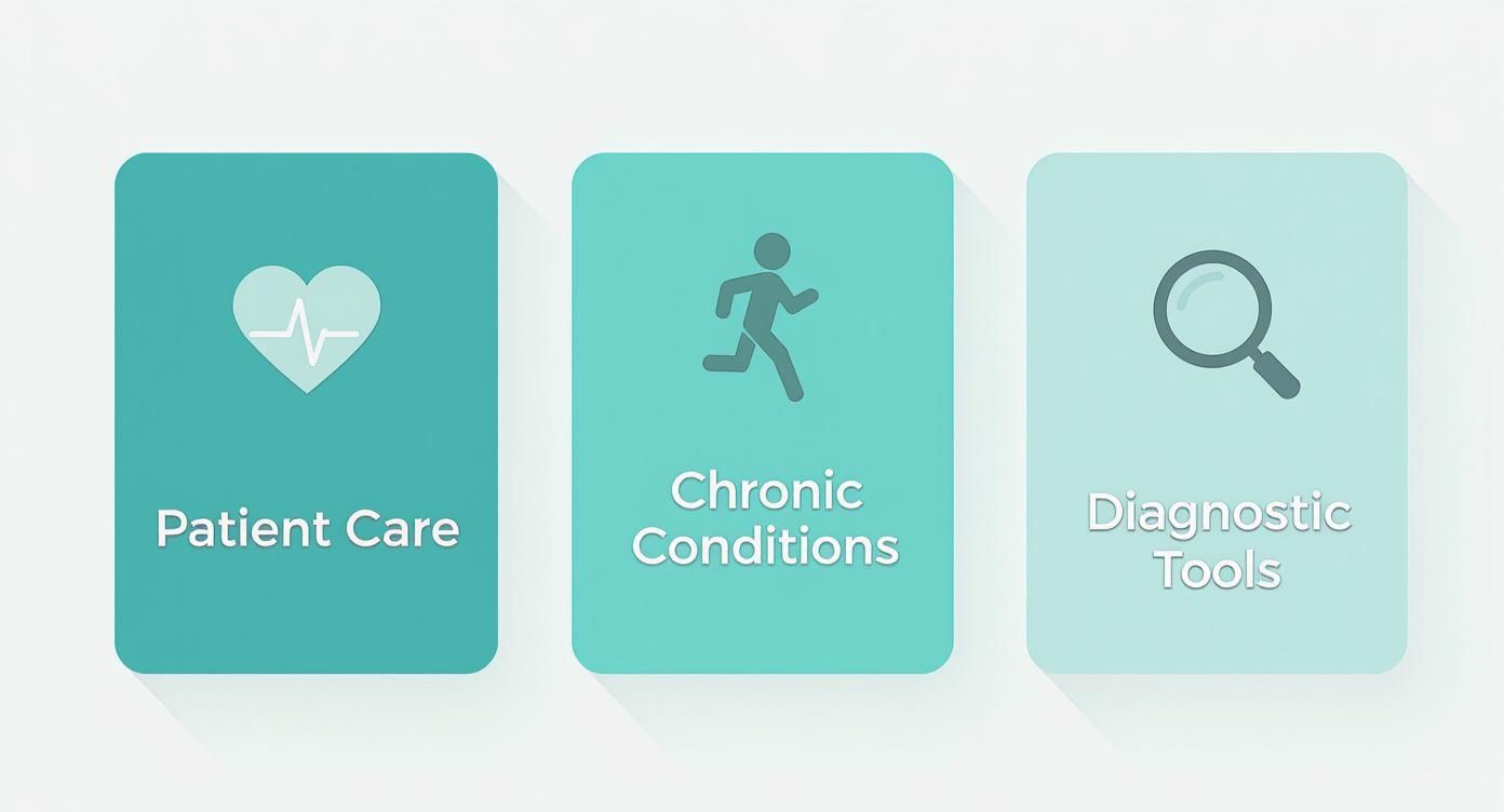 Infographic about mobile healthcare applications