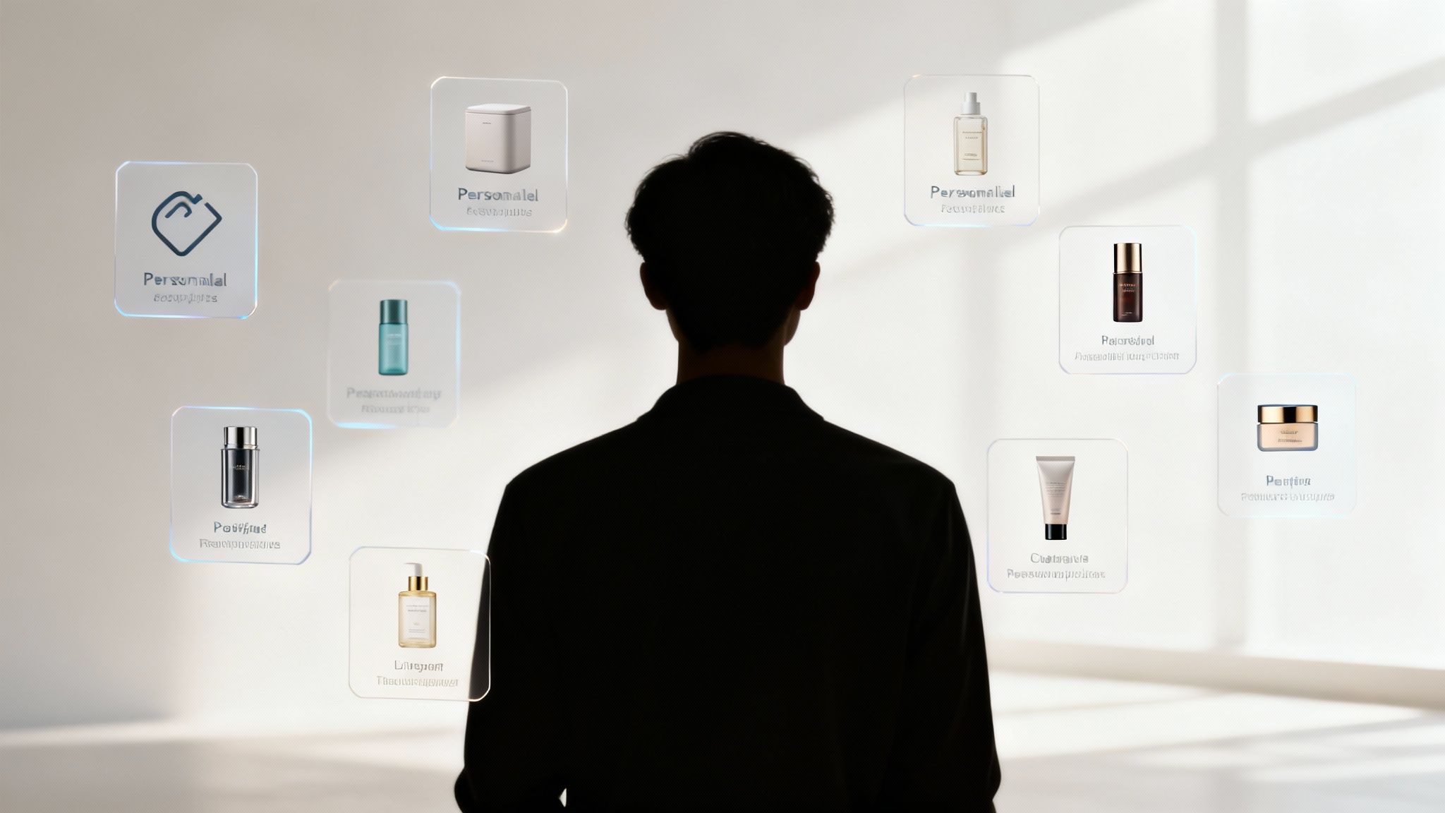 Benefits of AI in Business - A graphic showing how AI analyzes customer data to create personalized experiences.