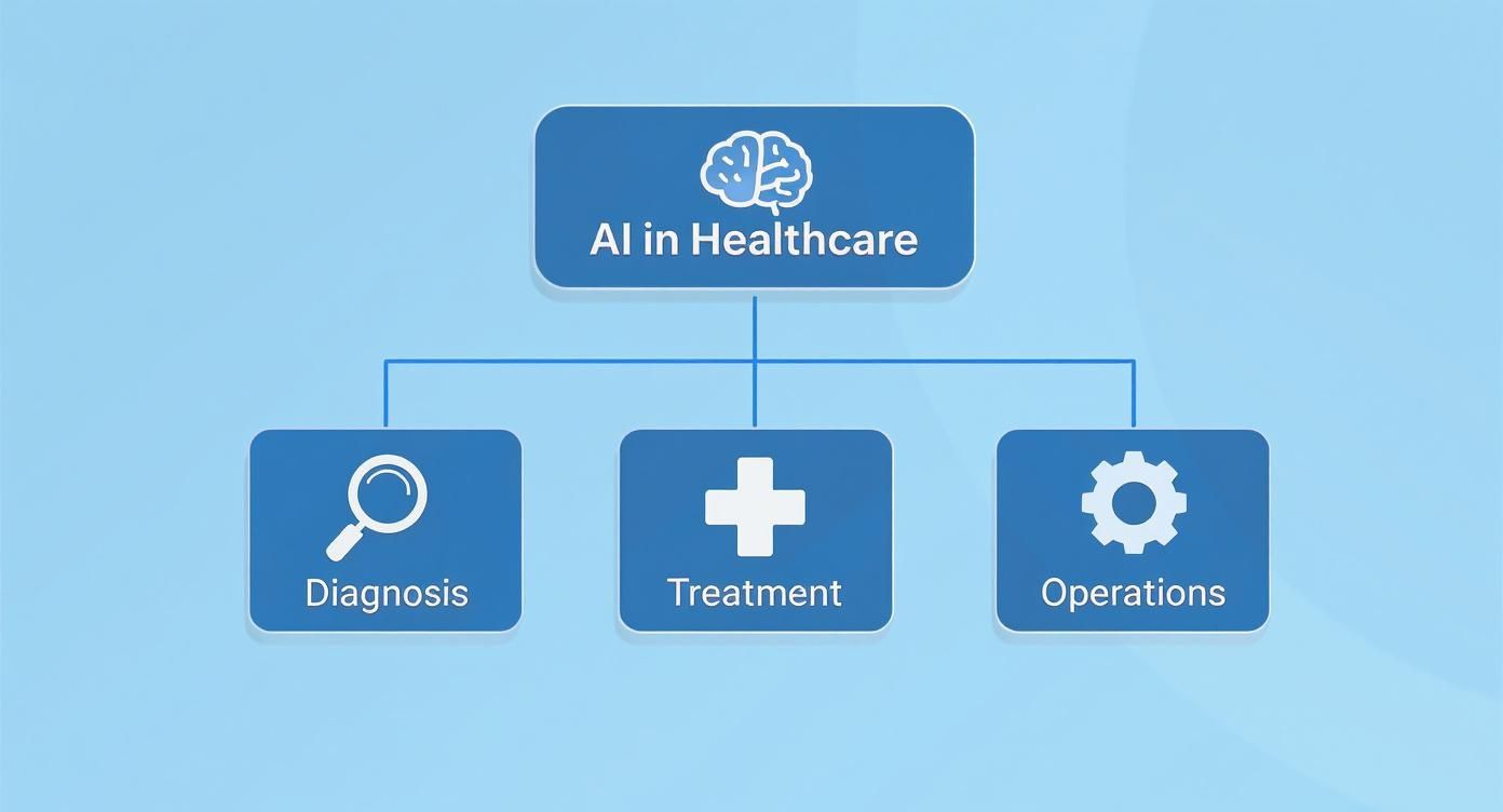 Infographic about ai solutions for healthcare