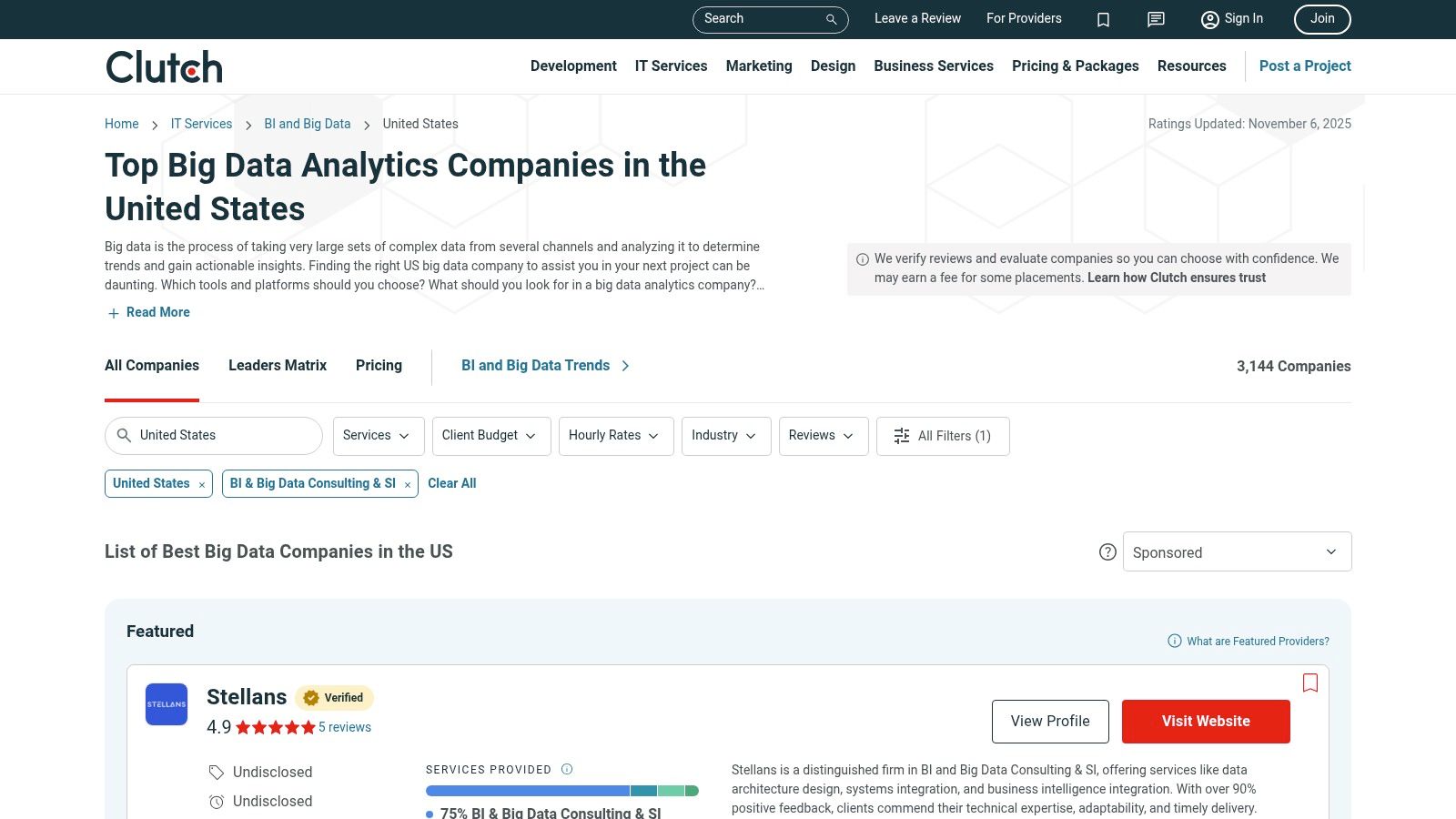Data Science Consulting Firms - Clutch