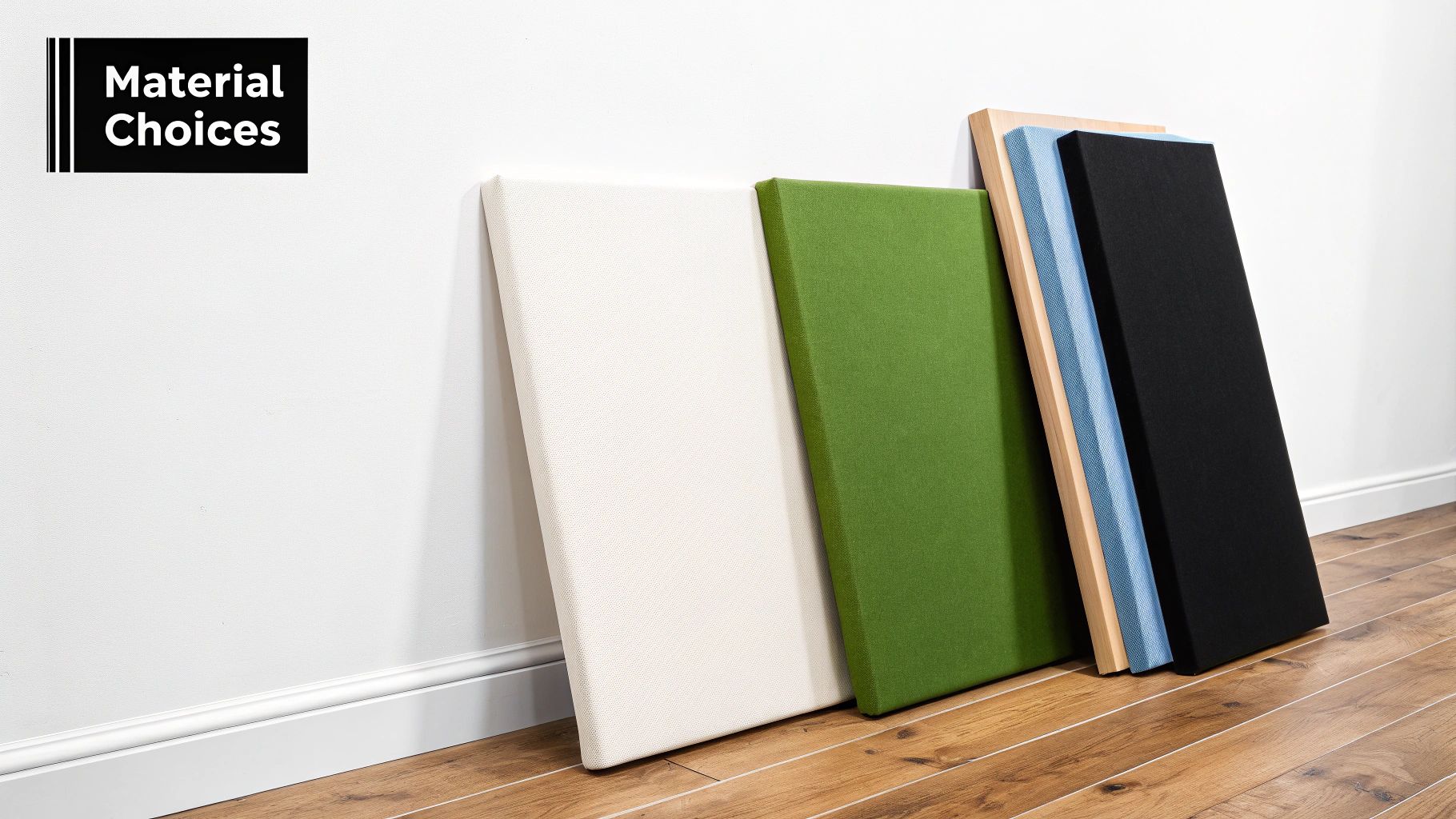 A person examining the texture of a canvas print up close.