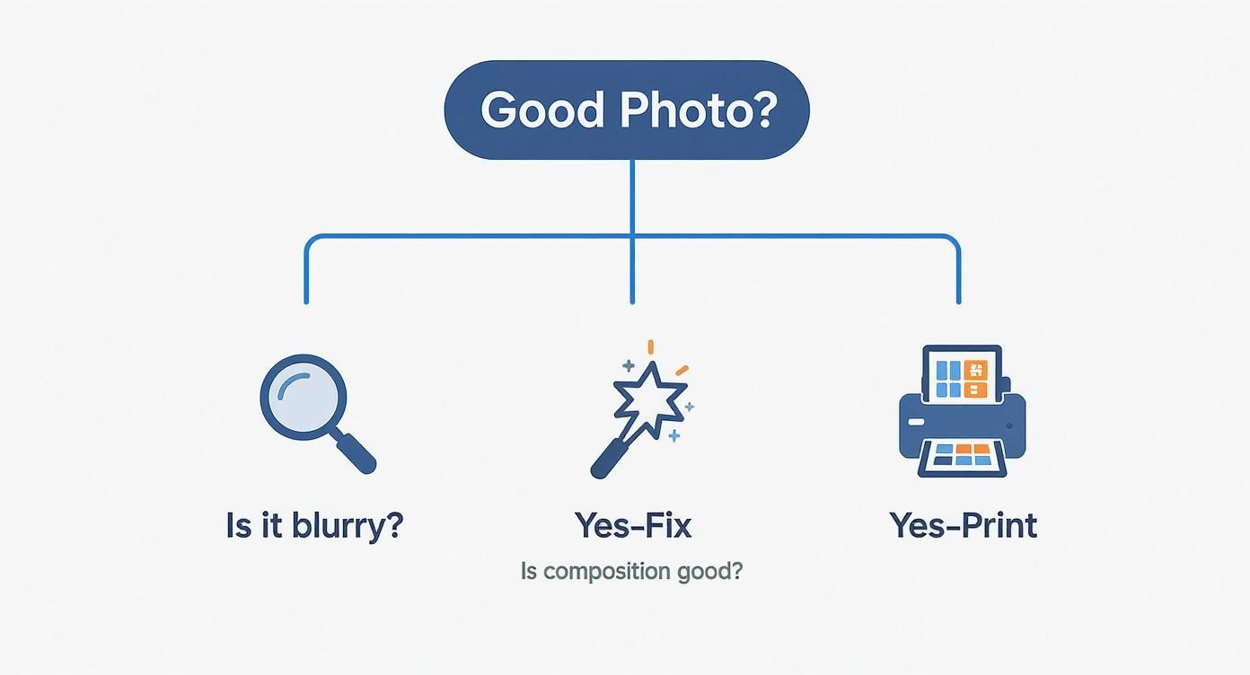 Infographic about turning pictures into wall art