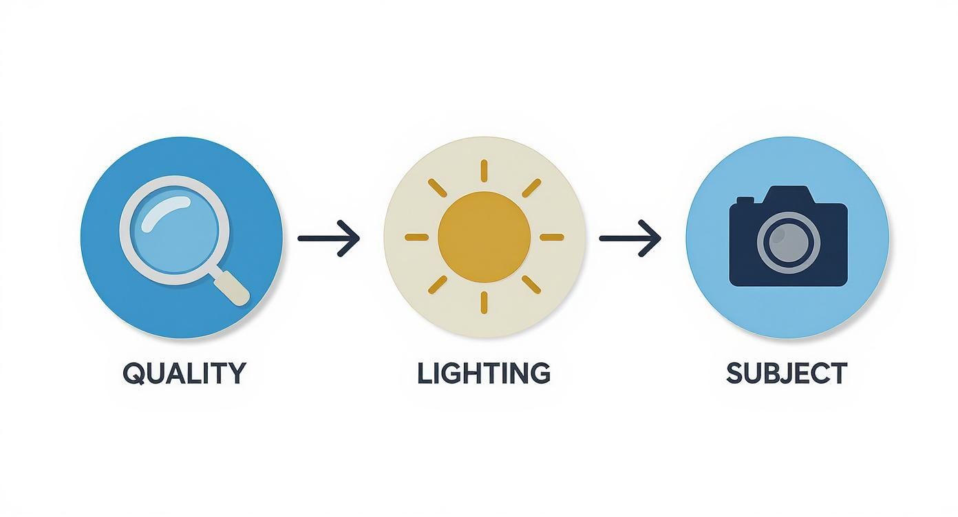 Infographic about how to make photos into posters