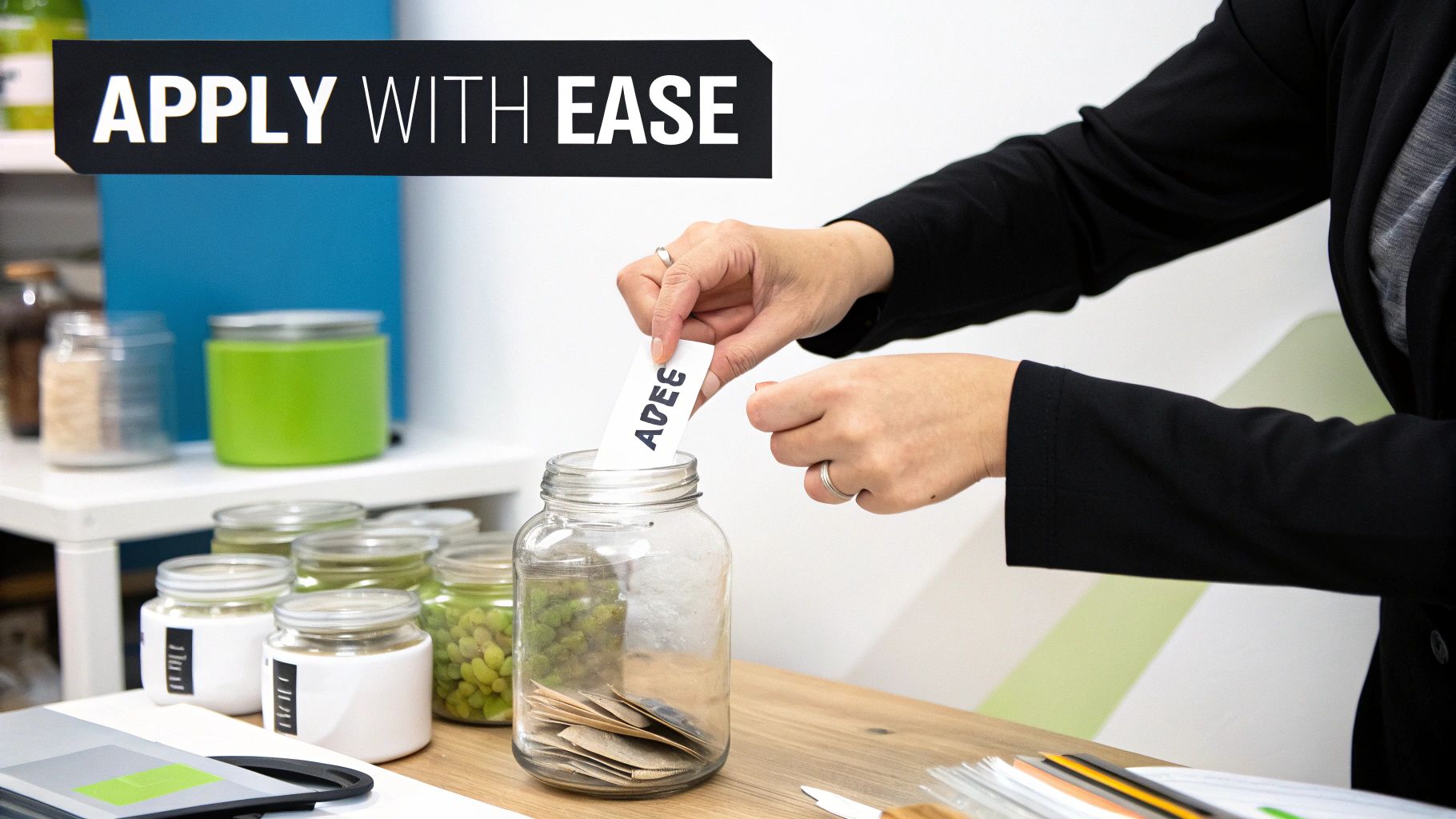 A custom product label with a unique QR code being scanned by a smartphone.