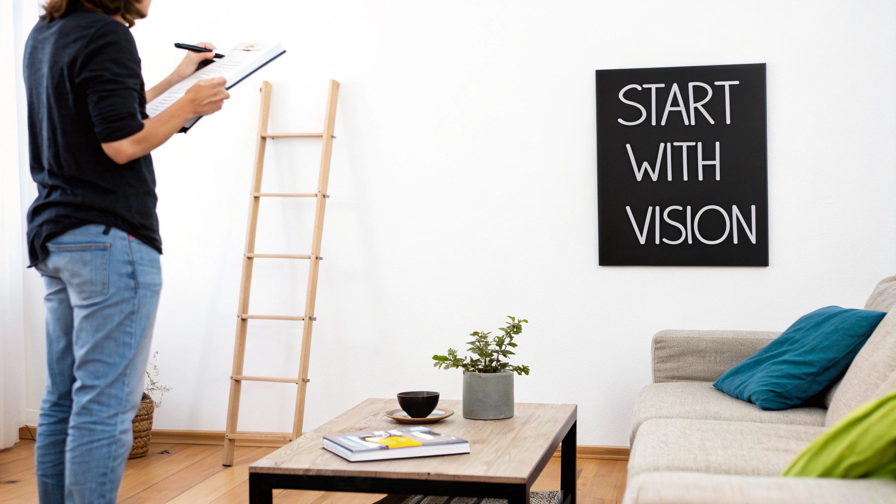 A beautifully arranged gallery wall featuring various family photos in black and white, creating a cohesive and personal display.