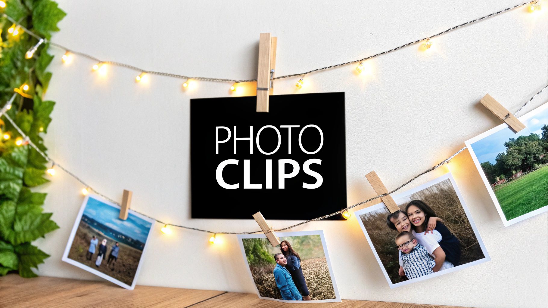 Photo Clip String Display