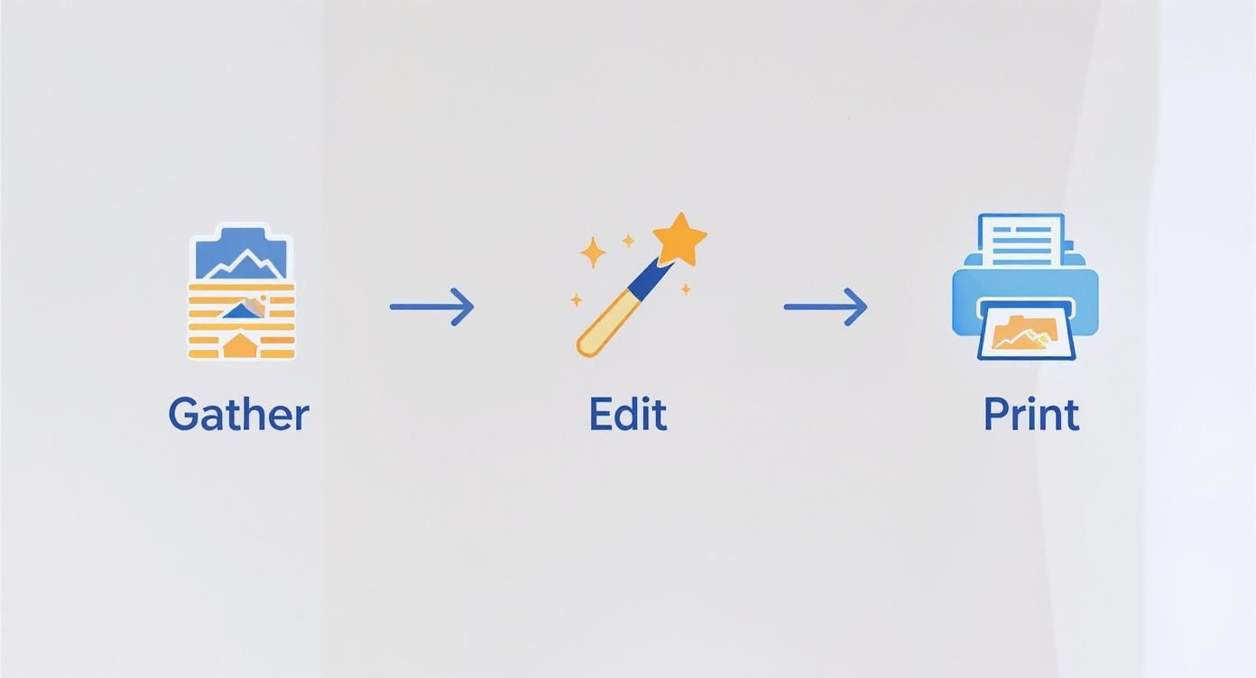 Infographic about photo wall display
