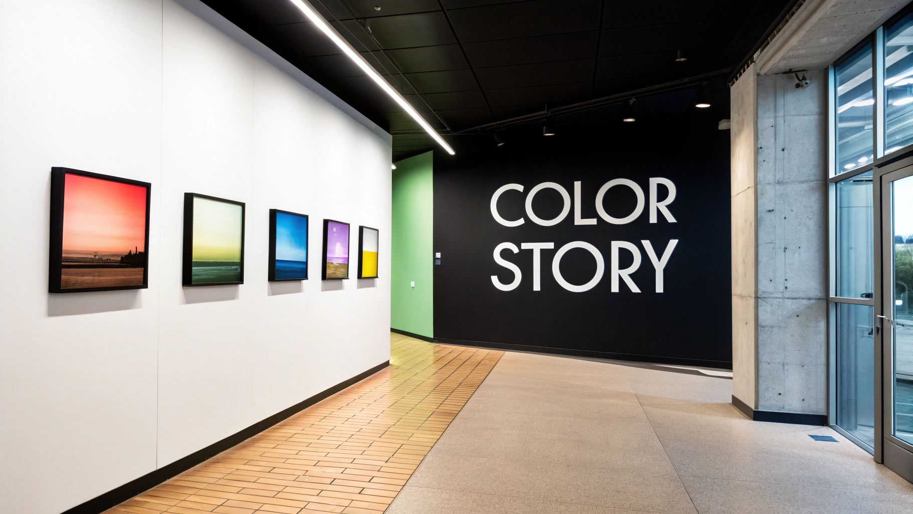 The Color-Blocked/Themed Gallery Wall