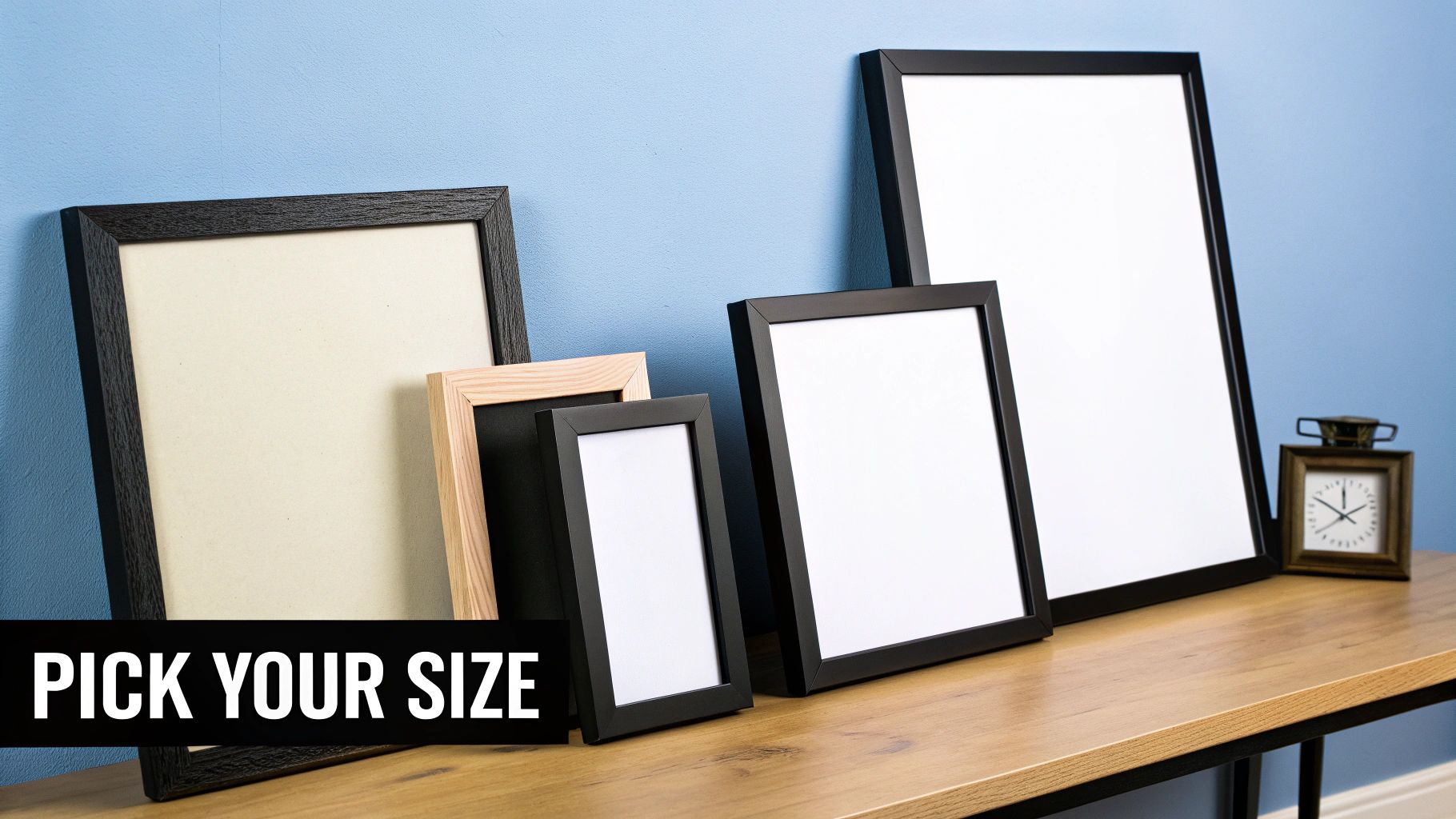 A person’s hands holding a high-quality canvas print of a family photo.