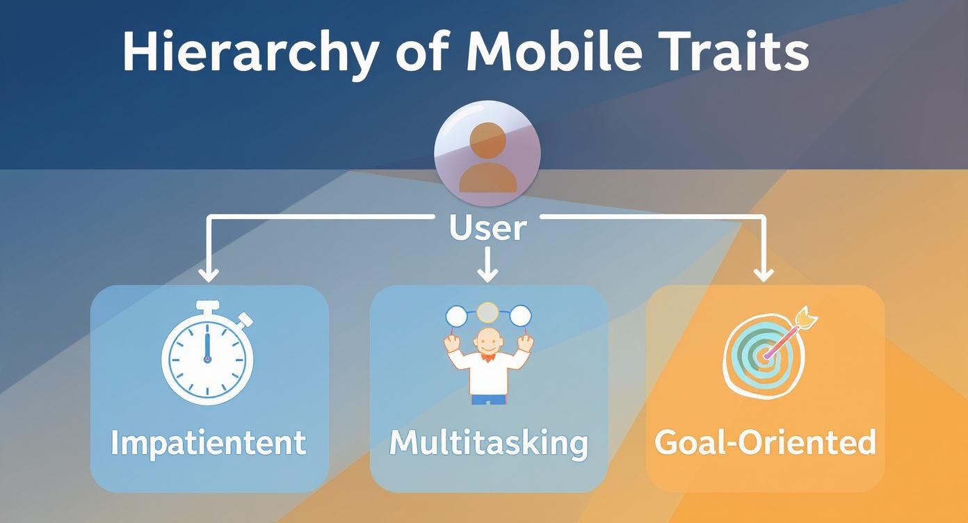 Infographic about mobile landing pages