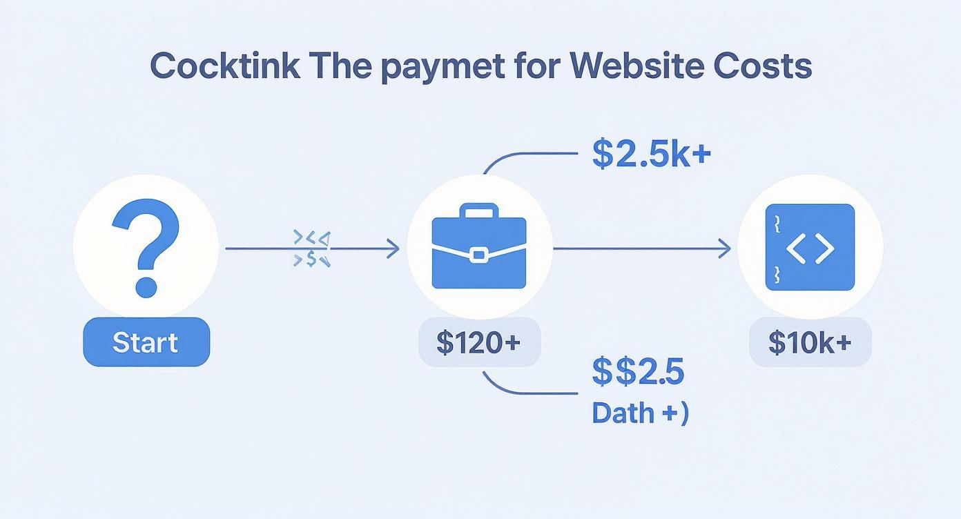 Infographic about pricing website design