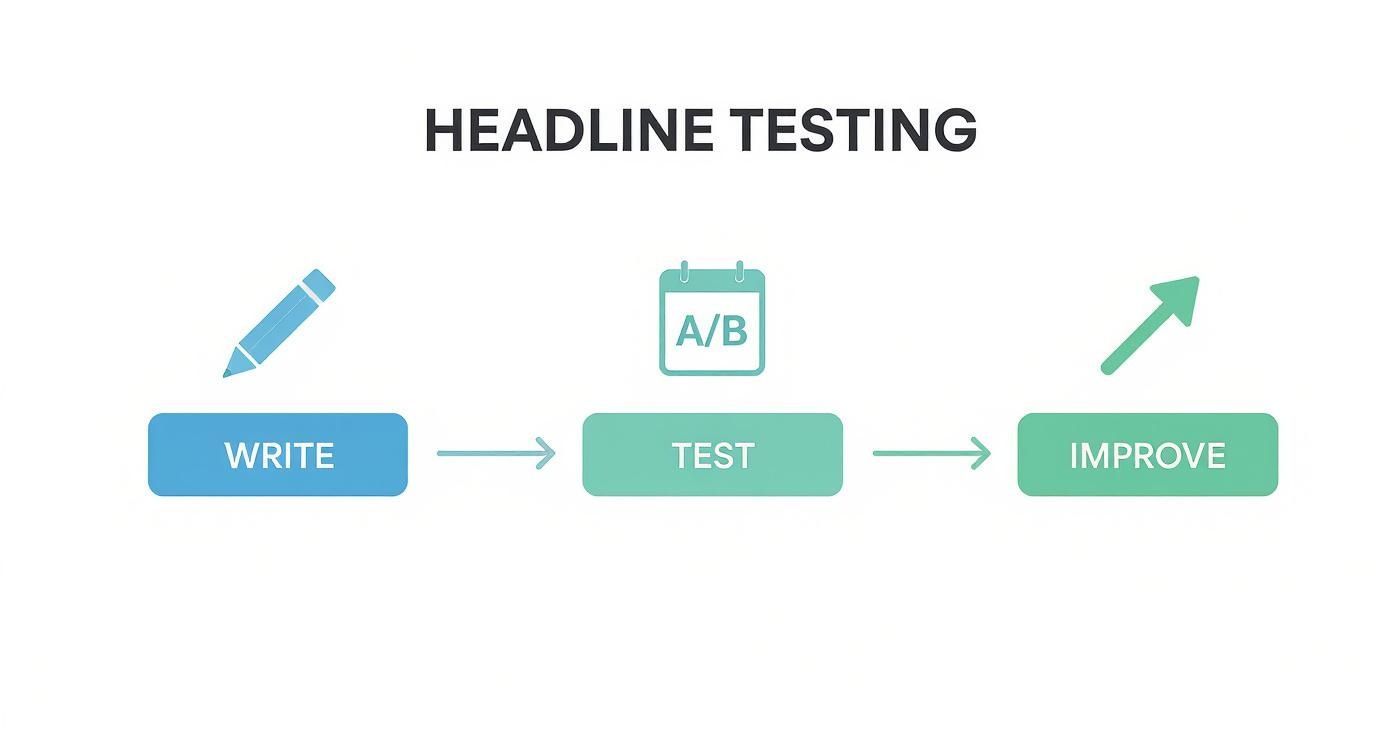 Infographic about how to write headlines
