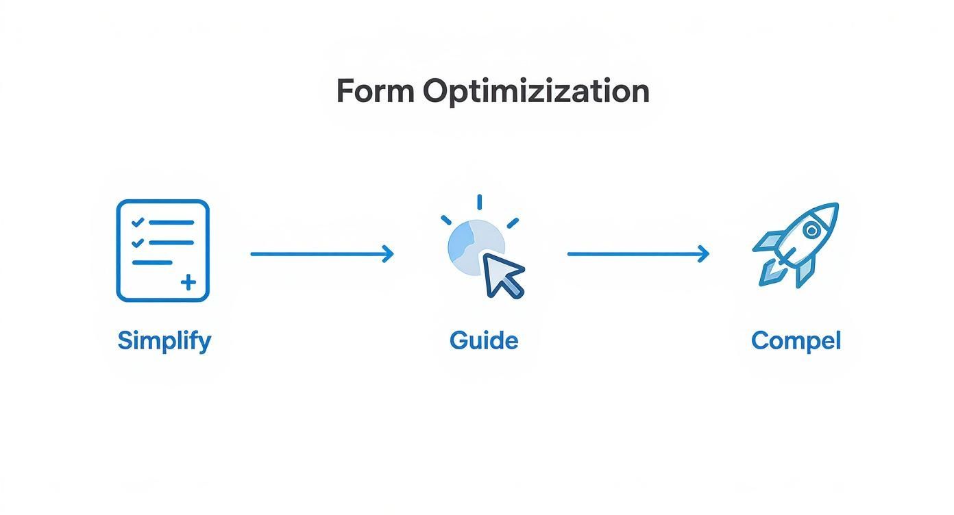 Infographic about landing pages that convert