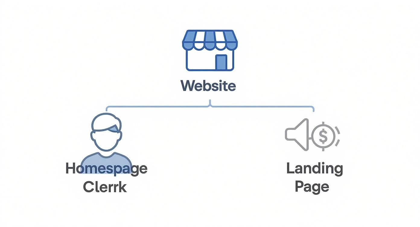 Infographic about software landing page